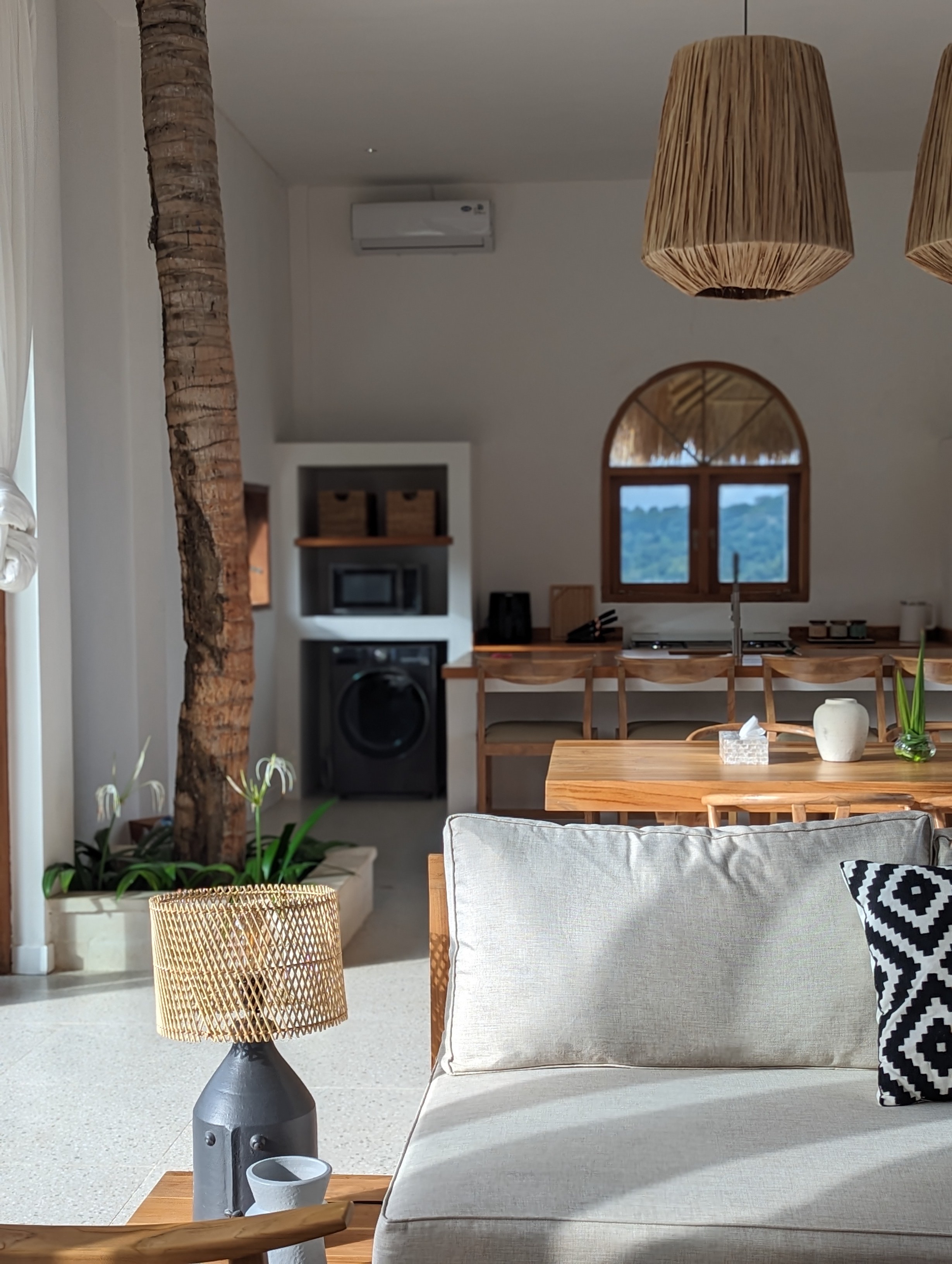 Living room of the four-bedroom villa